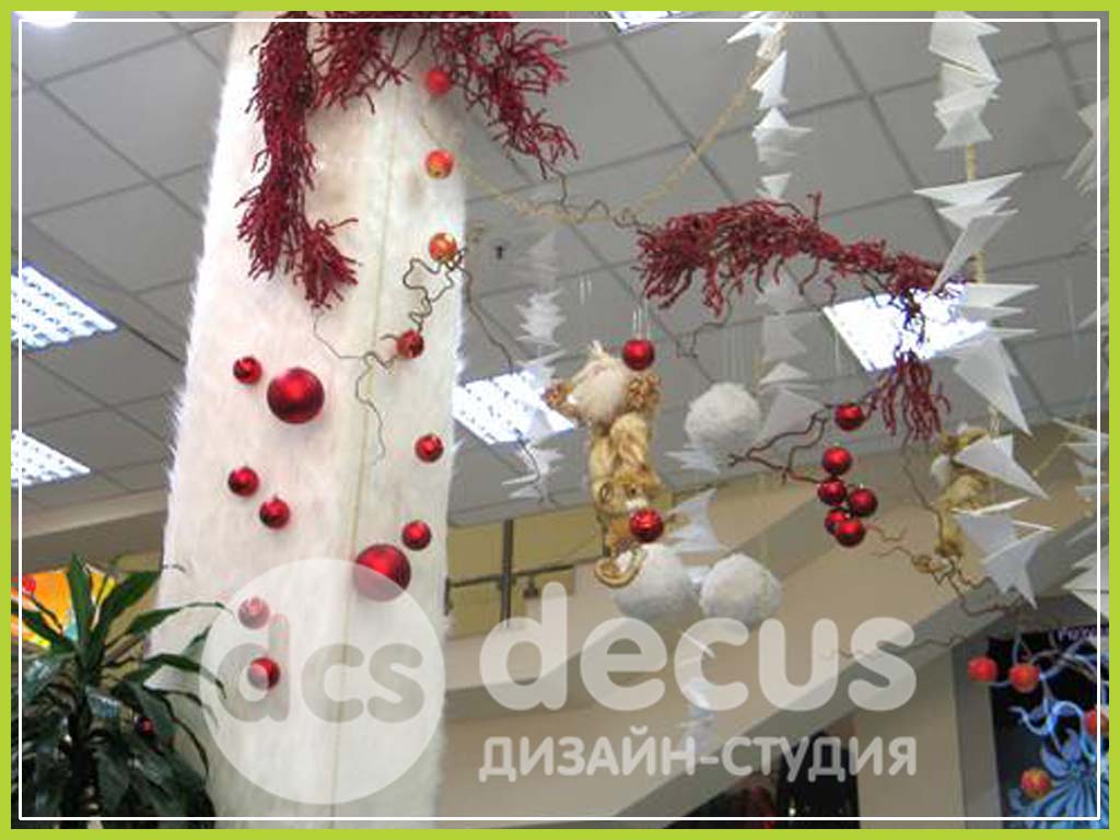 Декор зала к новому году своими руками Декор зала к новому году своими руками